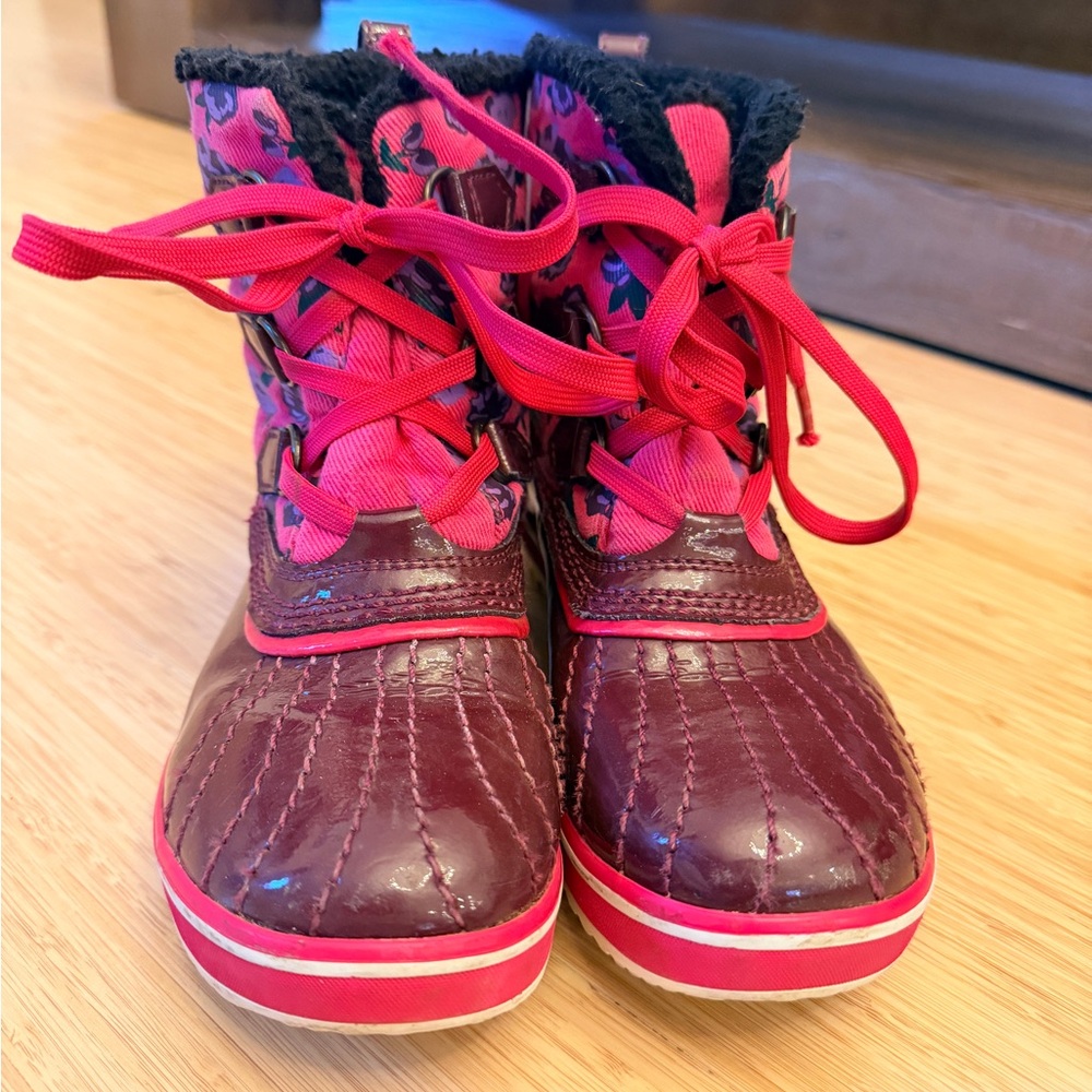 Sorel Girls Pink and Purple Snow Boots